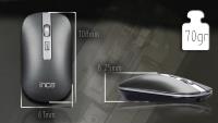 INCA Iwm-531rg Bluetooth Wireless Rechargeable Special Metallic Silent Mouse